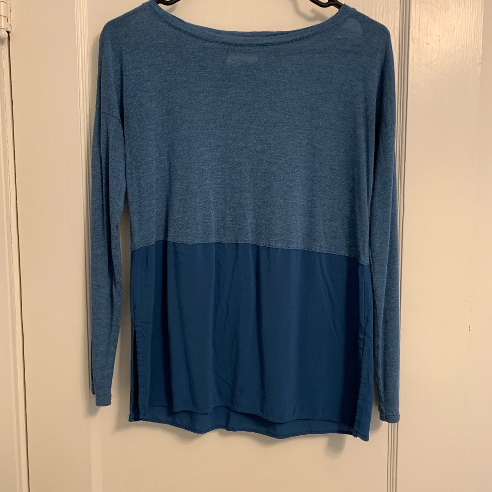 Lou & Grey mixed media top size XS